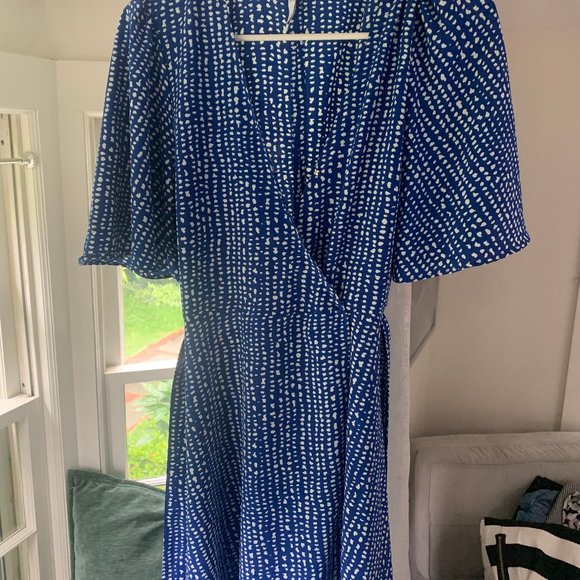 Blue wrap dress - Picture 3 of 3